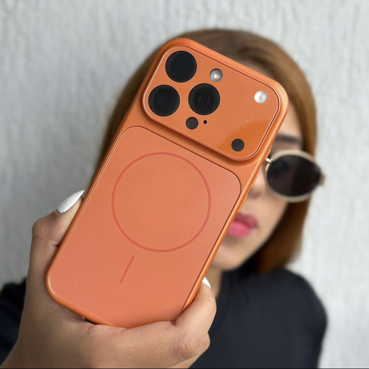 GENERICO - Carcasa para iphone 13 con apariencia Ip 17 pro max magnética