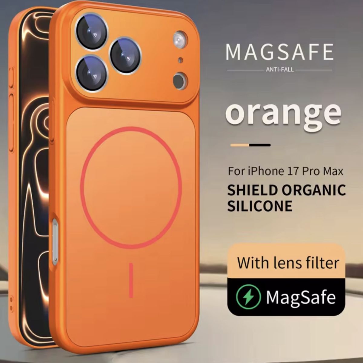 GENERICO - Carcasa para iphone 13 con apariencia Ip 17 pro max magnética