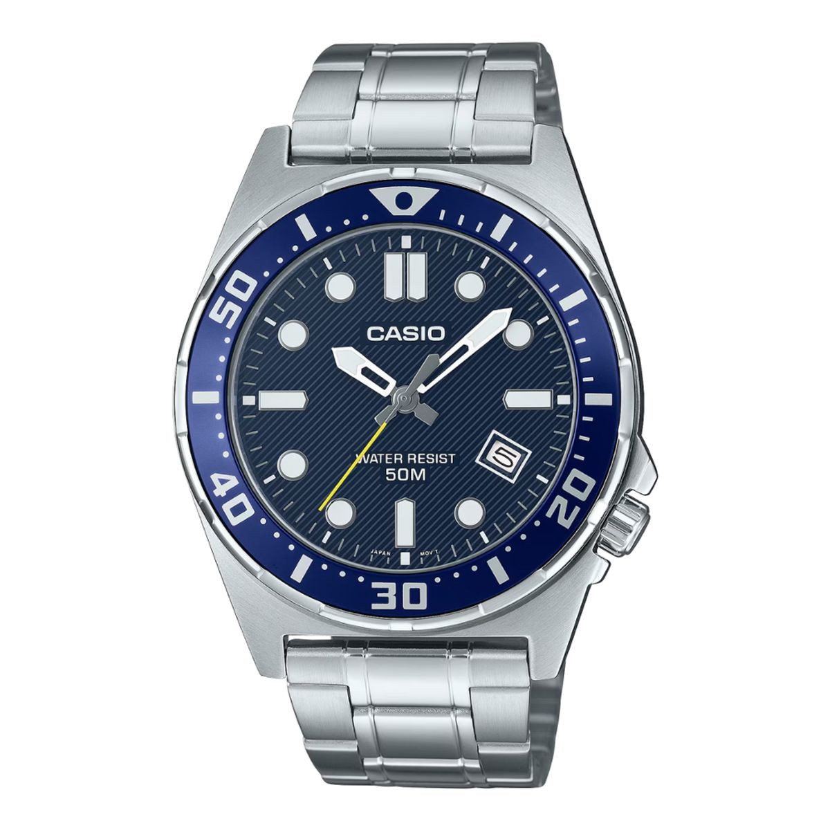 CASIO - RELOJ CASIO MTD-135D-2AVDF PLATEADO AZUL