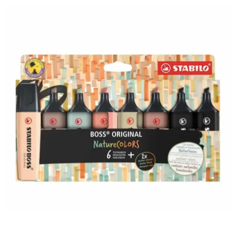 Destacadores Nature Colors Set 8 Boss Original