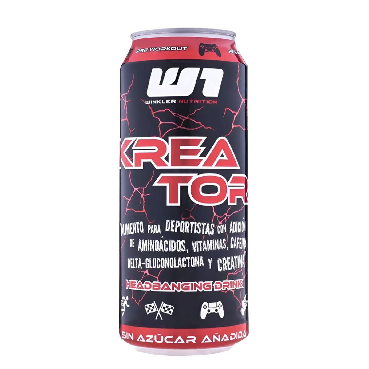 WINKLER NUTRITION - Pre entreno Kreator Bebida Energética - Extreme Punch 473ml Winkler Nutrition