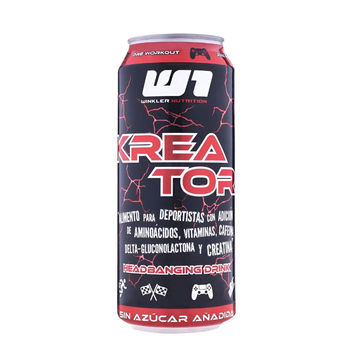 WINKLER NUTRITION - Pre entreno Kreator Bebida Energética - Extreme Punch 473ml Winkler Nutrition