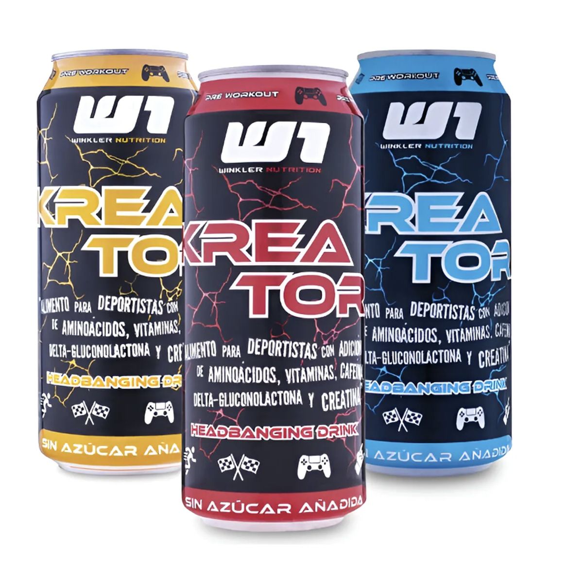 WINKLER NUTRITION - Pre entreno Kreator Bebida Energética - Extreme Punch 473ml Winkler Nutrition