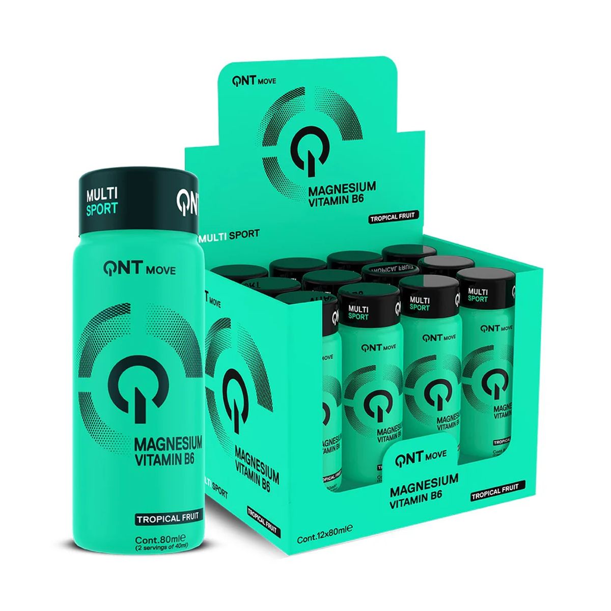 QNT - Shot de Magnesio + Vitamina B6 QNT - 12 unidades 24 servicios