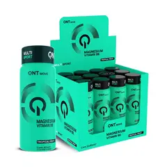 QNT - Shot de Magnesio + Vitamina B6 - 12 unidades 24 servicios