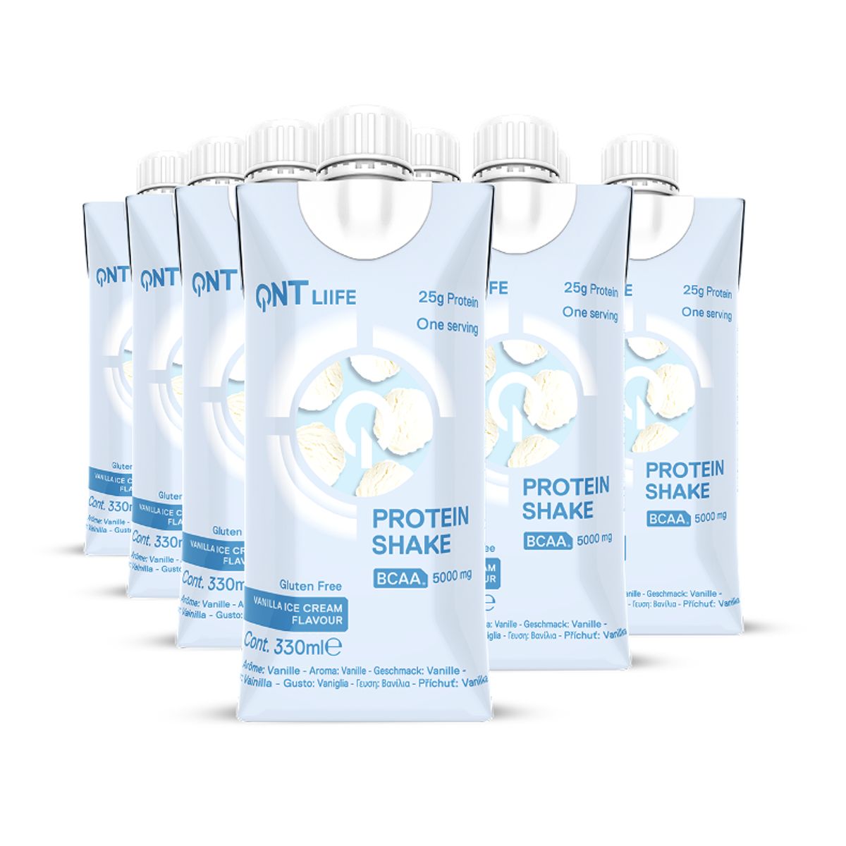 QNT - Batido de proteina QNT - Vainilla 330 ml 12 unidades