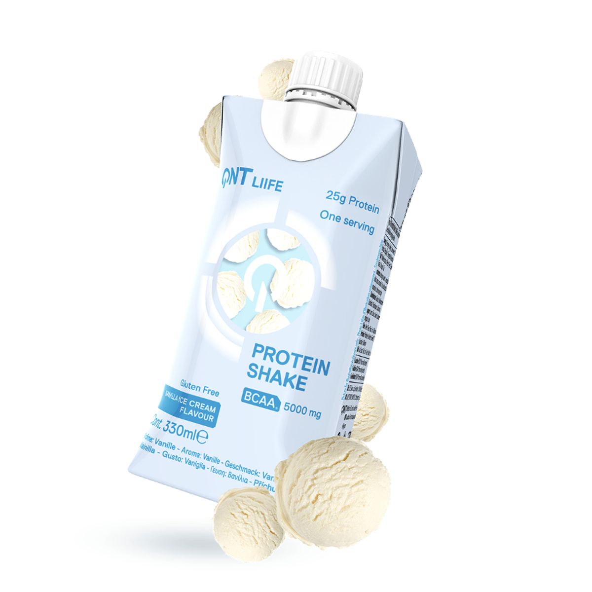 QNT - Batido de proteina QNT - Vainilla 330 ml 12 unidades