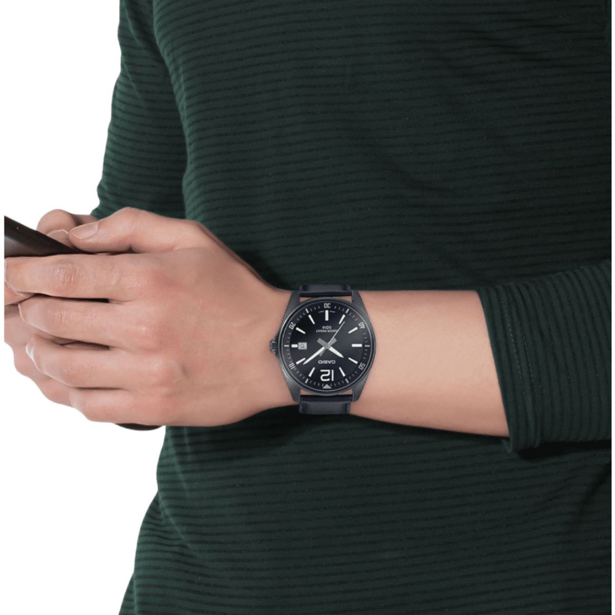CASIO - RELOJ CASIO MTP-E170BL-1BVDF CLASICO NEGRO HOMBRE