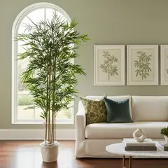 ARBUSTO REAL - Planta Artificial Bamboo 180 Cm. Premium / Verde