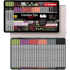 STABILO - Estuche Tiralineas Creative Tips Arty 30 Lapices