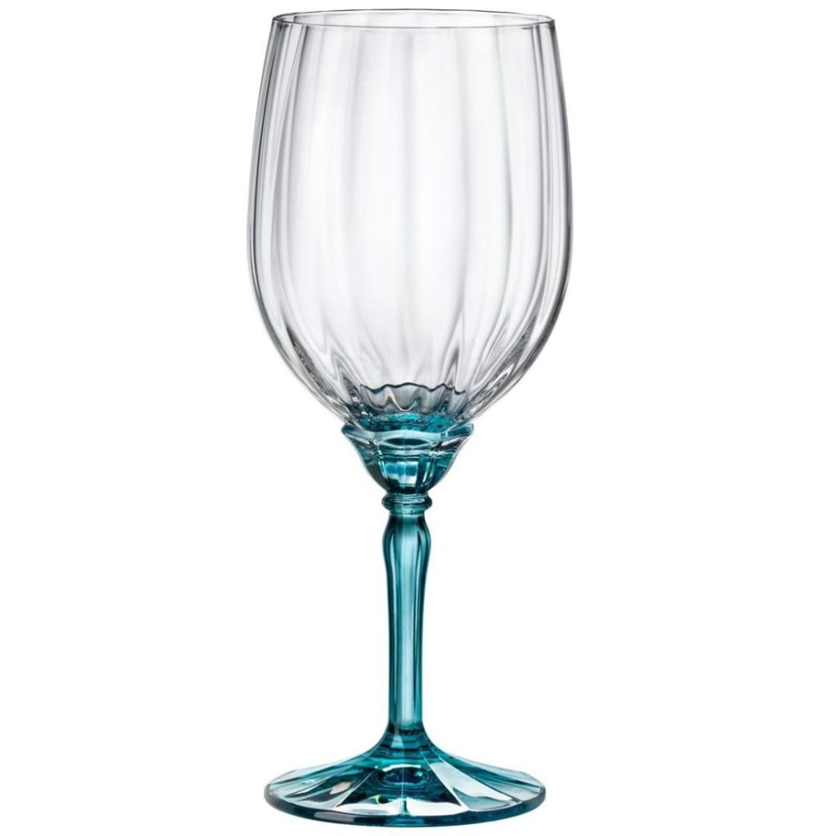 GENERICO - Set de 6 Copas de Vino Tinto florian azul