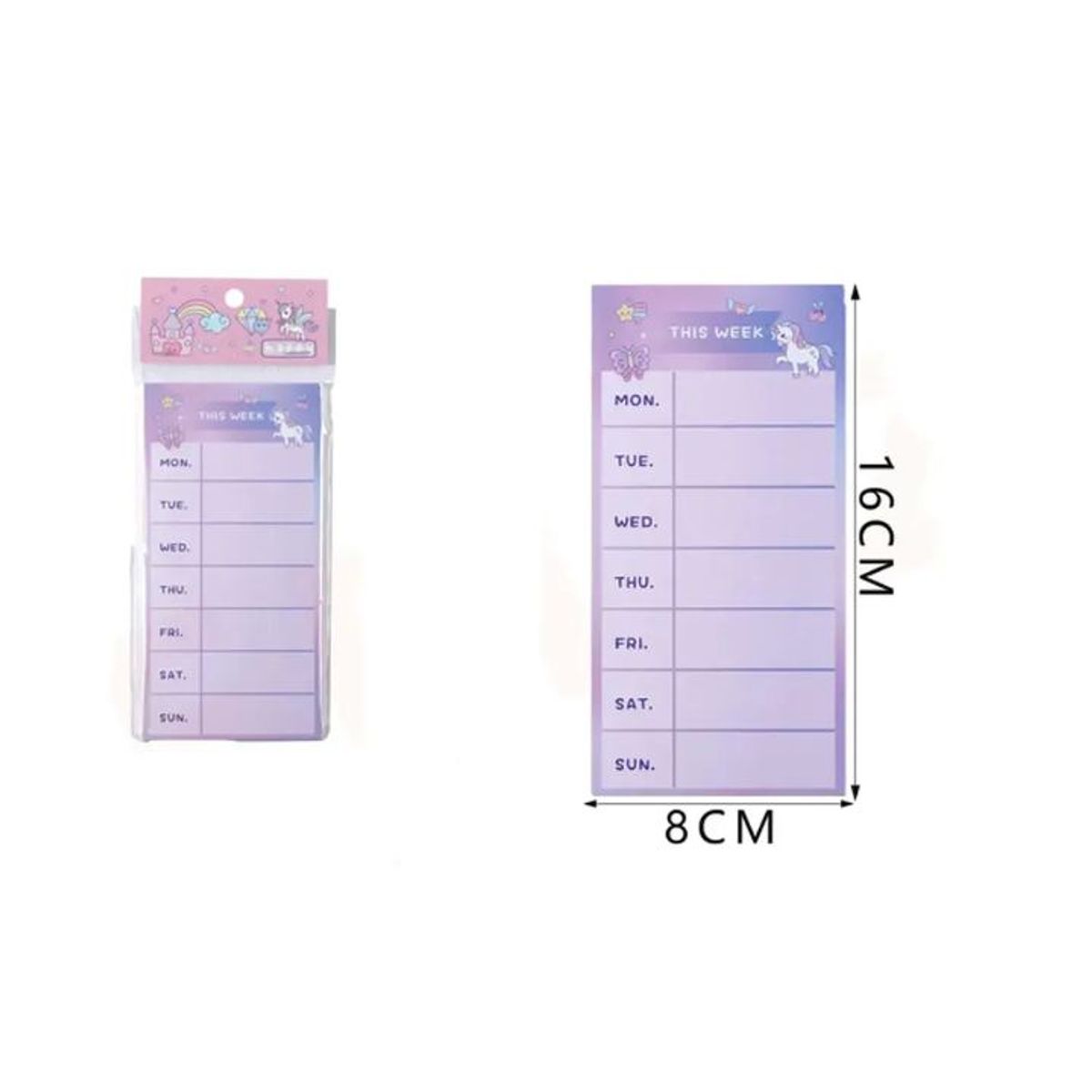 GENERICO - Notas Adhesivas Post-It Unicornio This Week 8x16cm