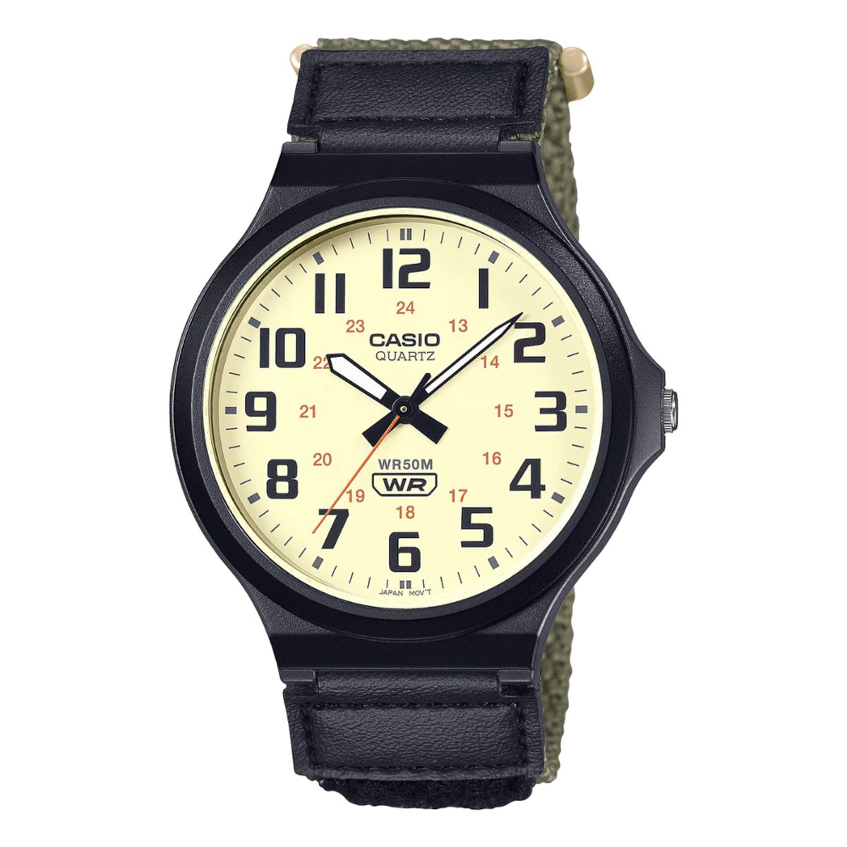 CASIO - RELOJ CASIO MW-240B-3BVDF NEGRO VERDE HOMBRE