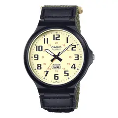 CASIO - RELOJ MW-240B-3BVDF NEGRO VERDE HOMBRE