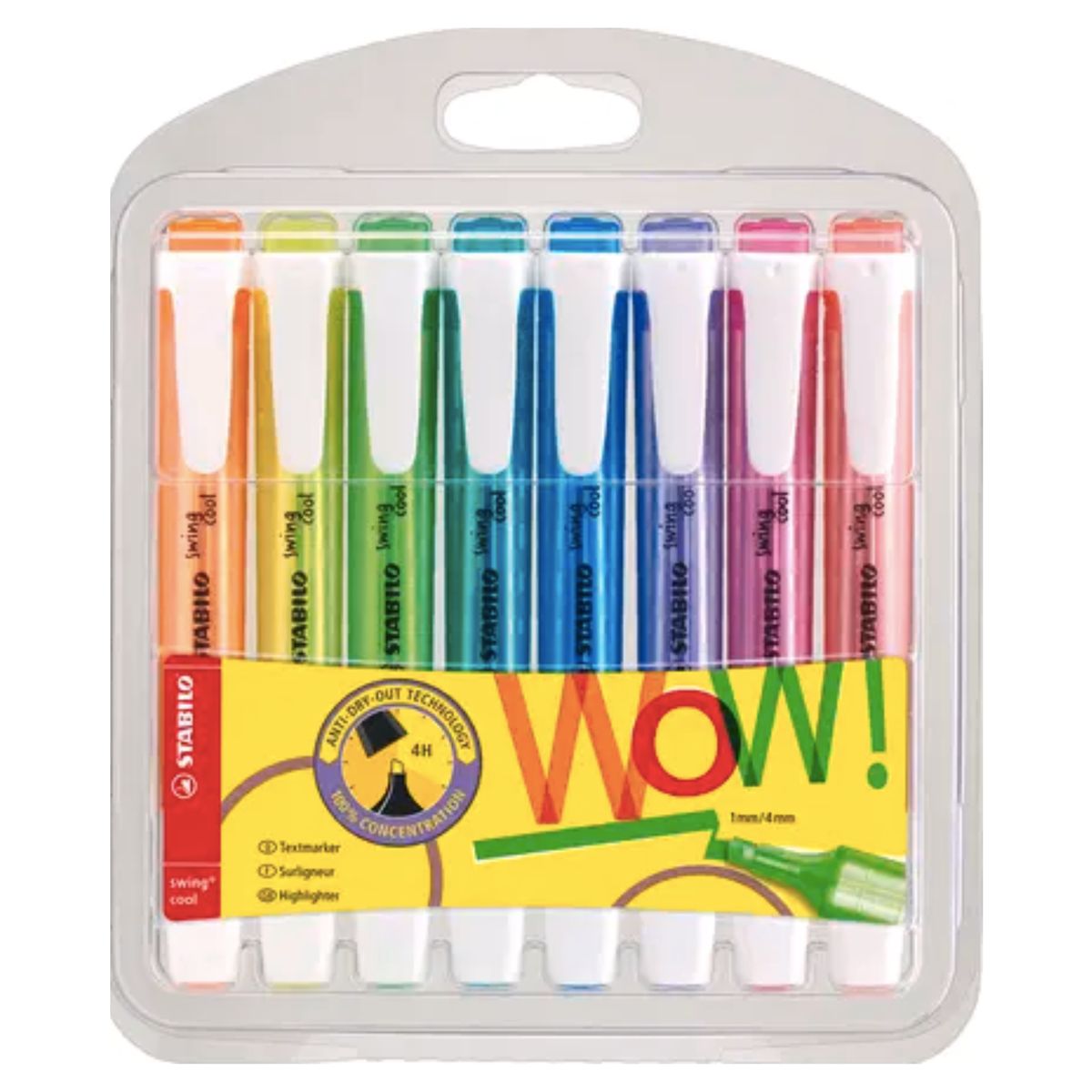 STABILO - Set 8 Destacadores Fuorescentes Swing Cool Stabilo Blanco