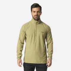LIPPI - Polerón Hombre Jacaranda Nano-F 1/4 Zip Verde