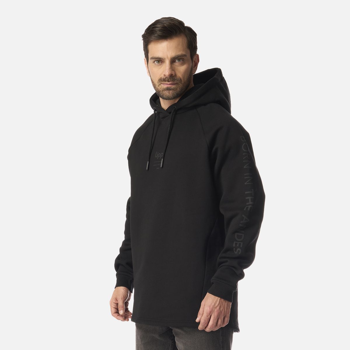 LIPPI - Polerón Hombre Heavy Duty Hoody Sweatshirt Negro Lippi