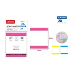 GENERICO - Nota Adhesivas Post-It Colores Neón 76x90mm