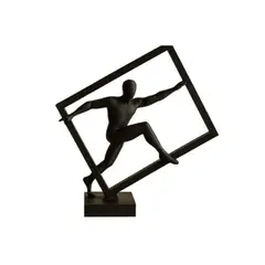 GENERICO - Escultura- Atleta Abstracto en Cubo
