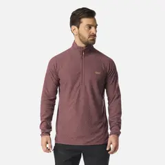 LIPPI - Polerón Hombre Jacaranda Nano-F 1/4 Zip Vino
