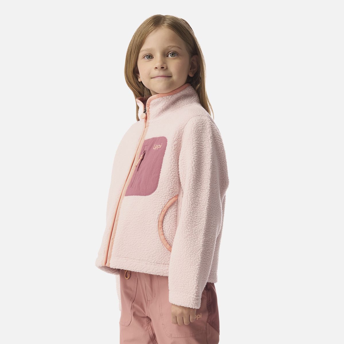 LIPPI - Polar Niña Glaciar Sherpa-Pro Jacket Rosa Claro Lippi