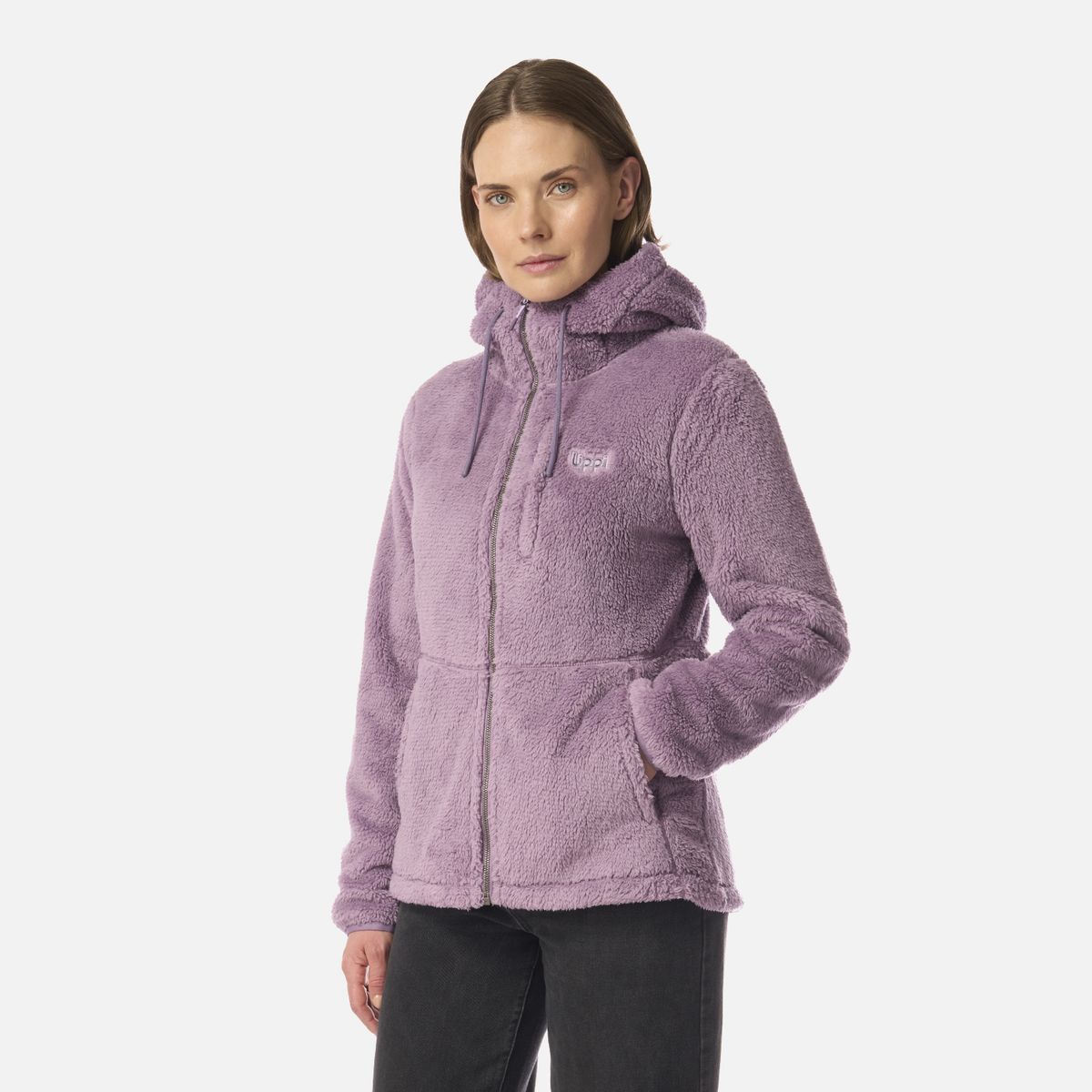 LIPPI - Polar Mujer Bear Shaggy-Pro Hoody Jacket Purpura Claro Lippi