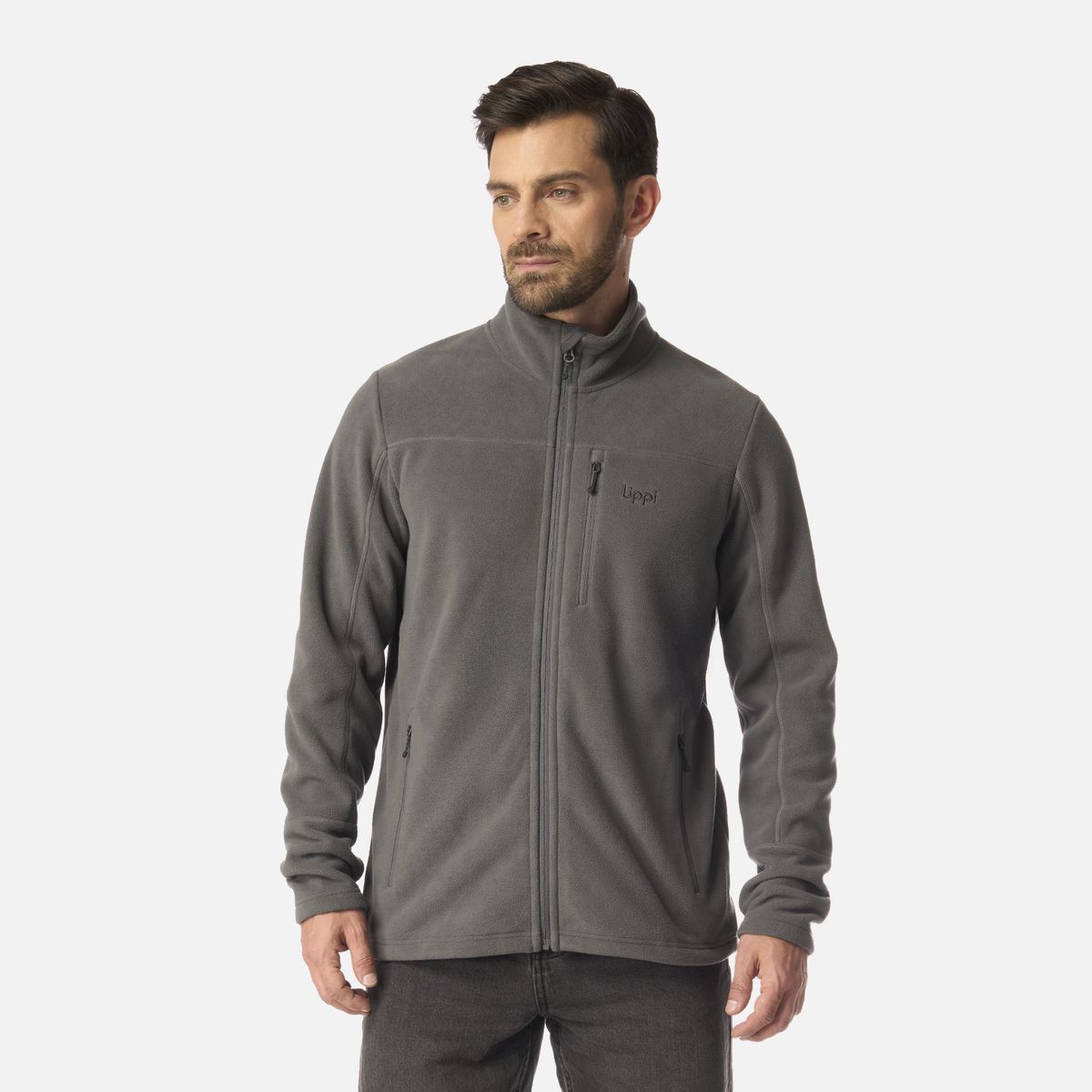 LIPPI - Polar Hombre Paicavi Therm-Pro Jacket Gris Medio Lippi