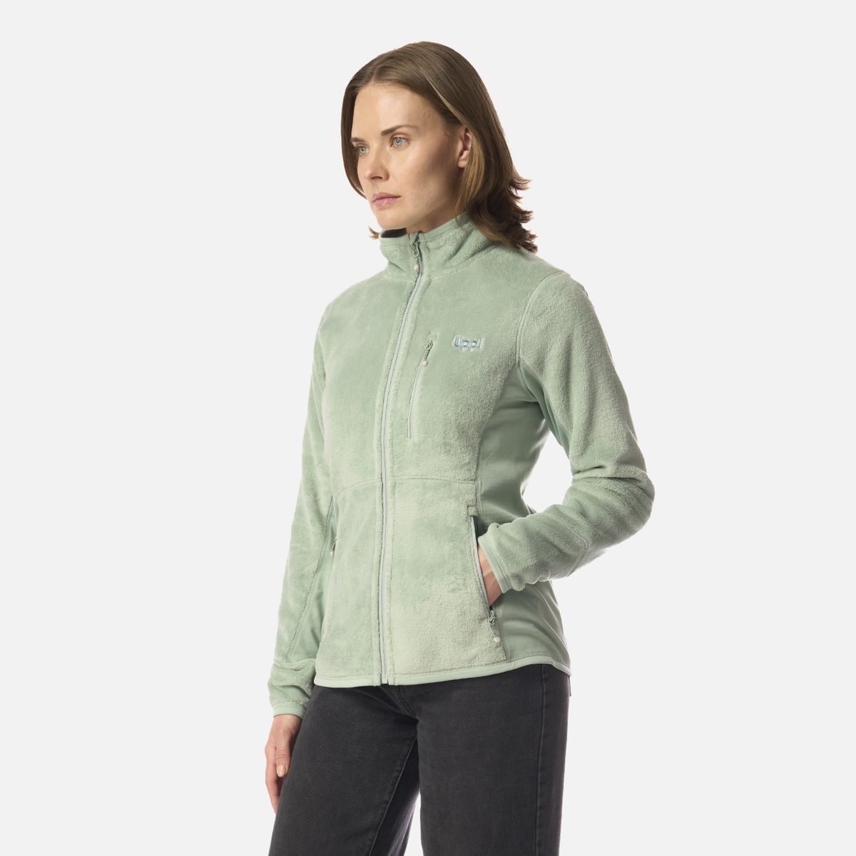 LIPPI - Polar Mujer Numan Shaggy-Pro Jacket Jade Lippi