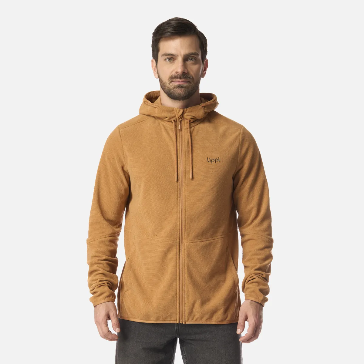 LIPPI - Polar Hombre Stripes Nano-F Full Zip Hoody Cafe Claro Lippi