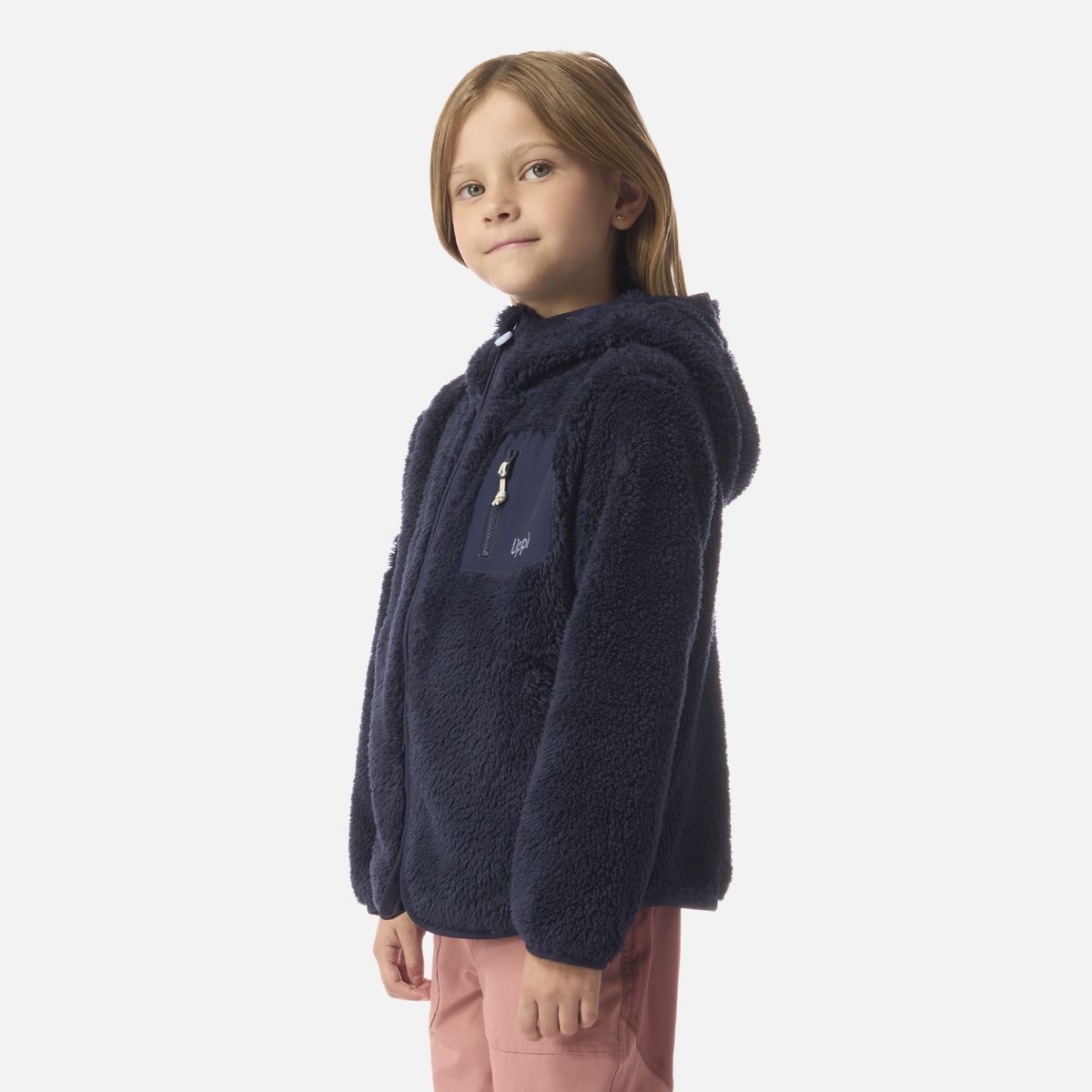LIPPI - Polar Niña Bear Shaggy-Pro Hoody Jacket Azul Marino Lippi