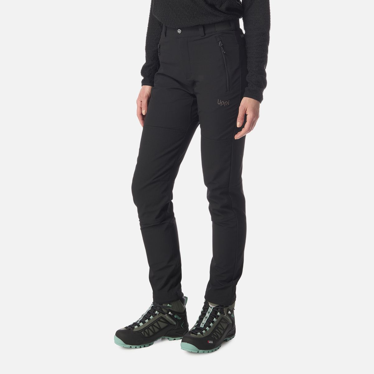 LIPPI - Pantalón Mujer Shelter Softshell Pants Negro Lippi
