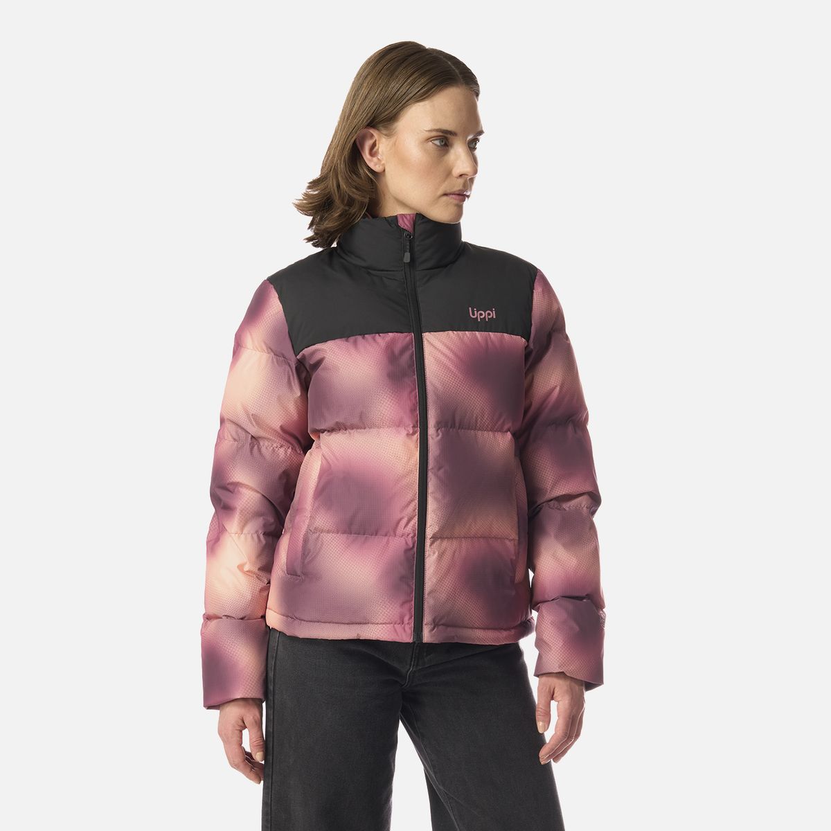 LIPPI - Chaqueta Mujer Urban Down Jacket Print Vino Lippi