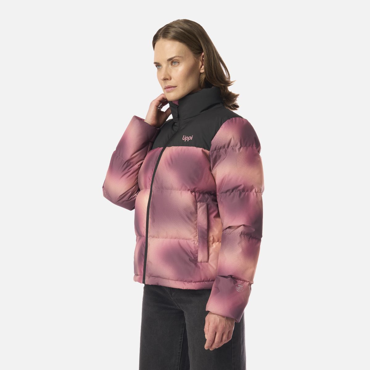 LIPPI - Chaqueta Mujer Urban Down Jacket Print Vino Lippi