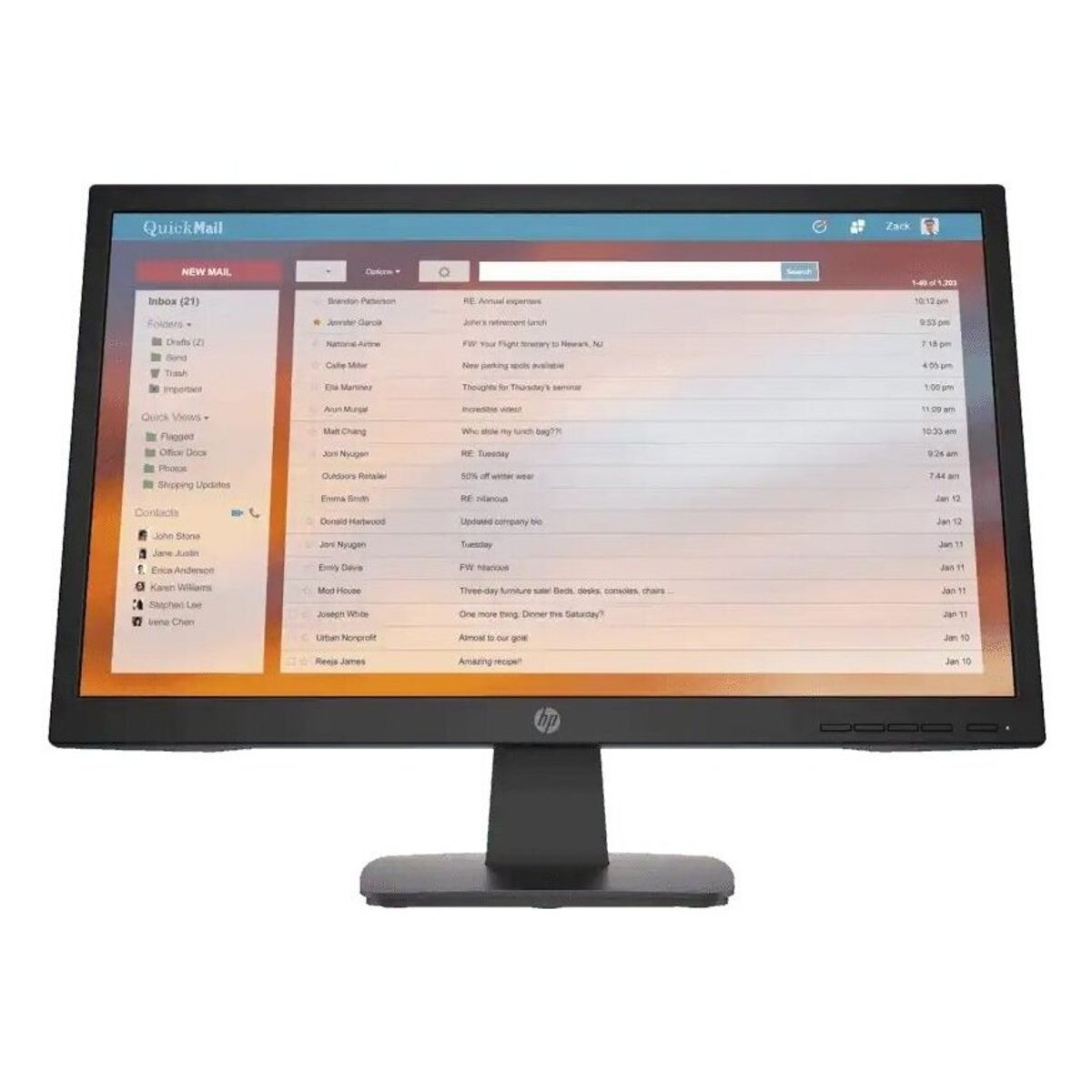 HP - Monitor HP P22v G4 LED 21.5 Full HD Widescreen