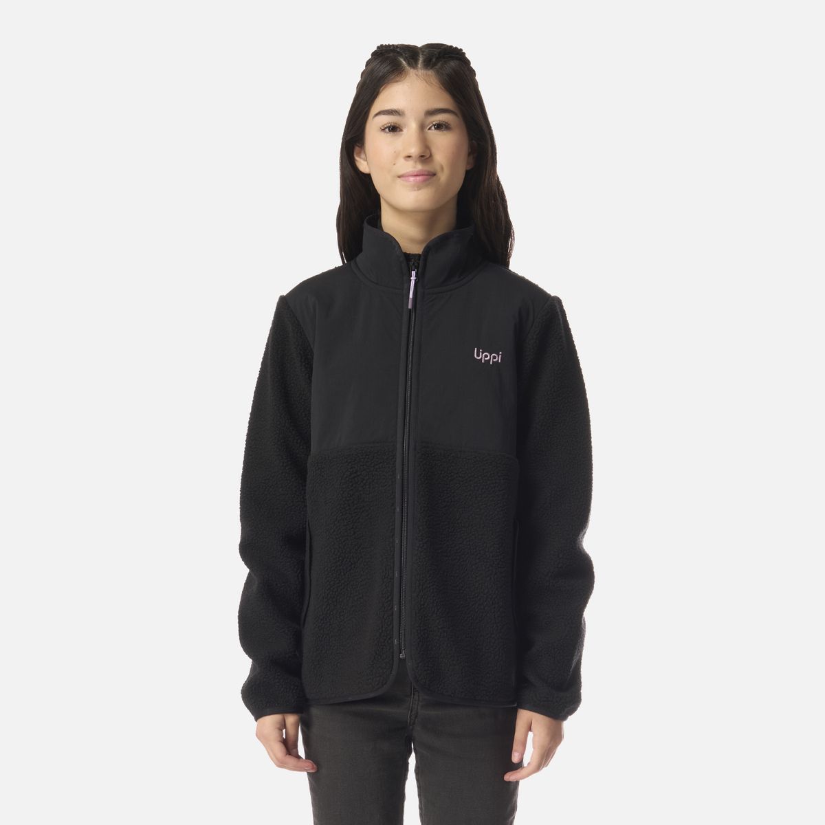 LIPPI - Polar Teen Girl Glaciar Sherpa-Pro Jacket Negro Lippi