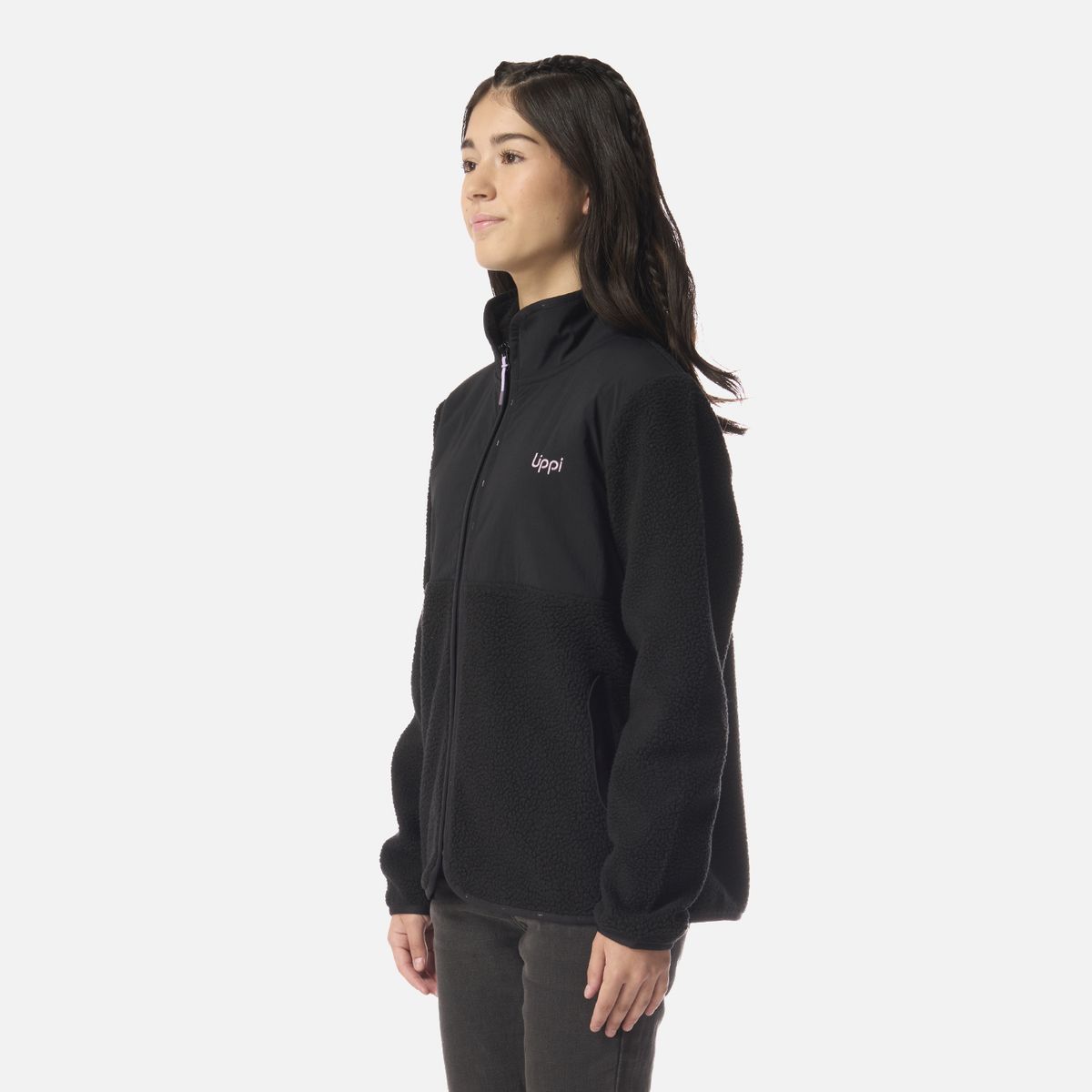 LIPPI - Polar Teen Girl Glaciar Sherpa-Pro Jacket Negro Lippi