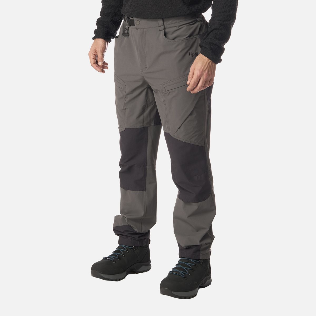 LIPPI - Pantalón Hombre Wollaston Mountain Q-Dry Regular Fit Pants Gris Lippi