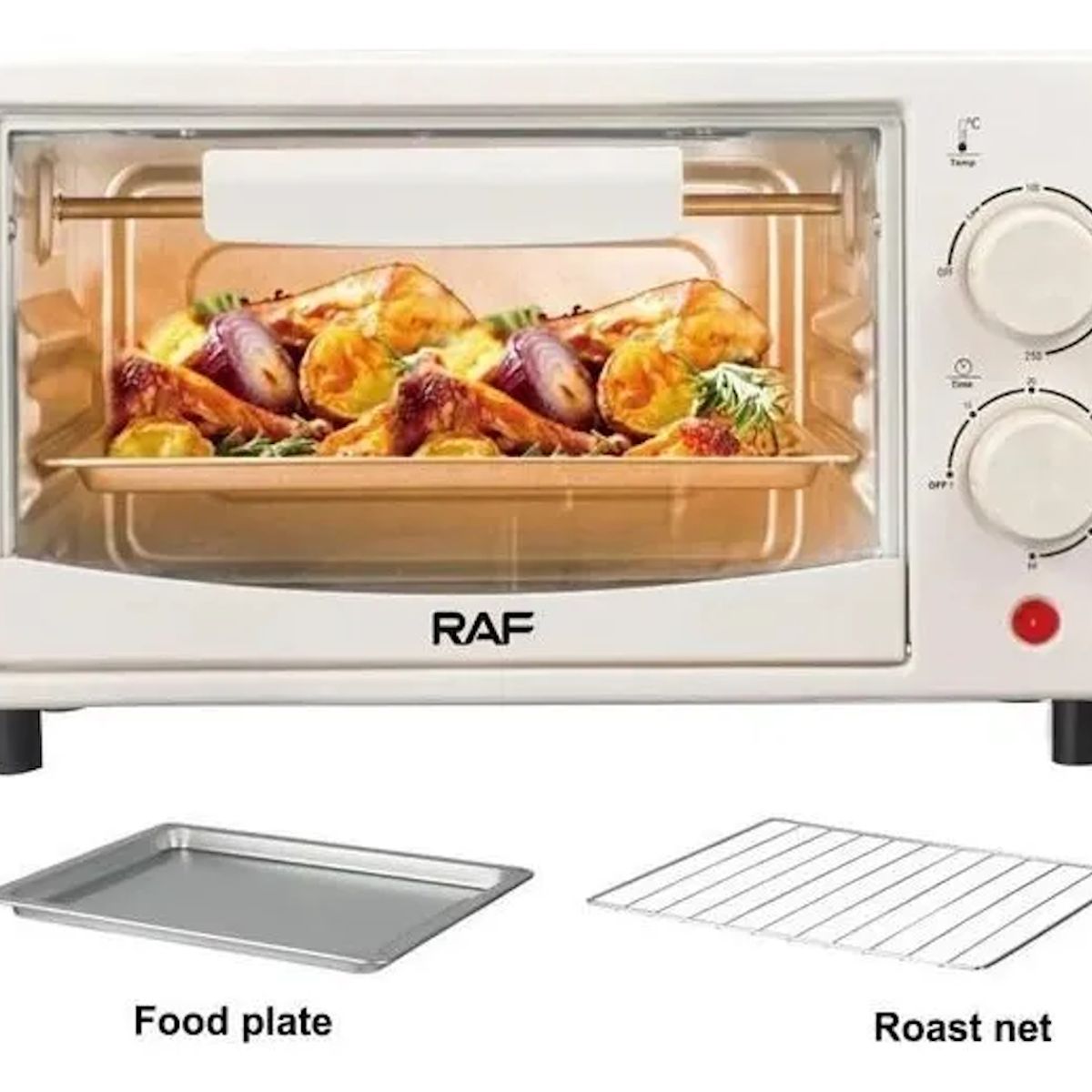 GENERICO - Mini Horno Eléctrico De Mesa 7 L Hornear Asar Y Tostar