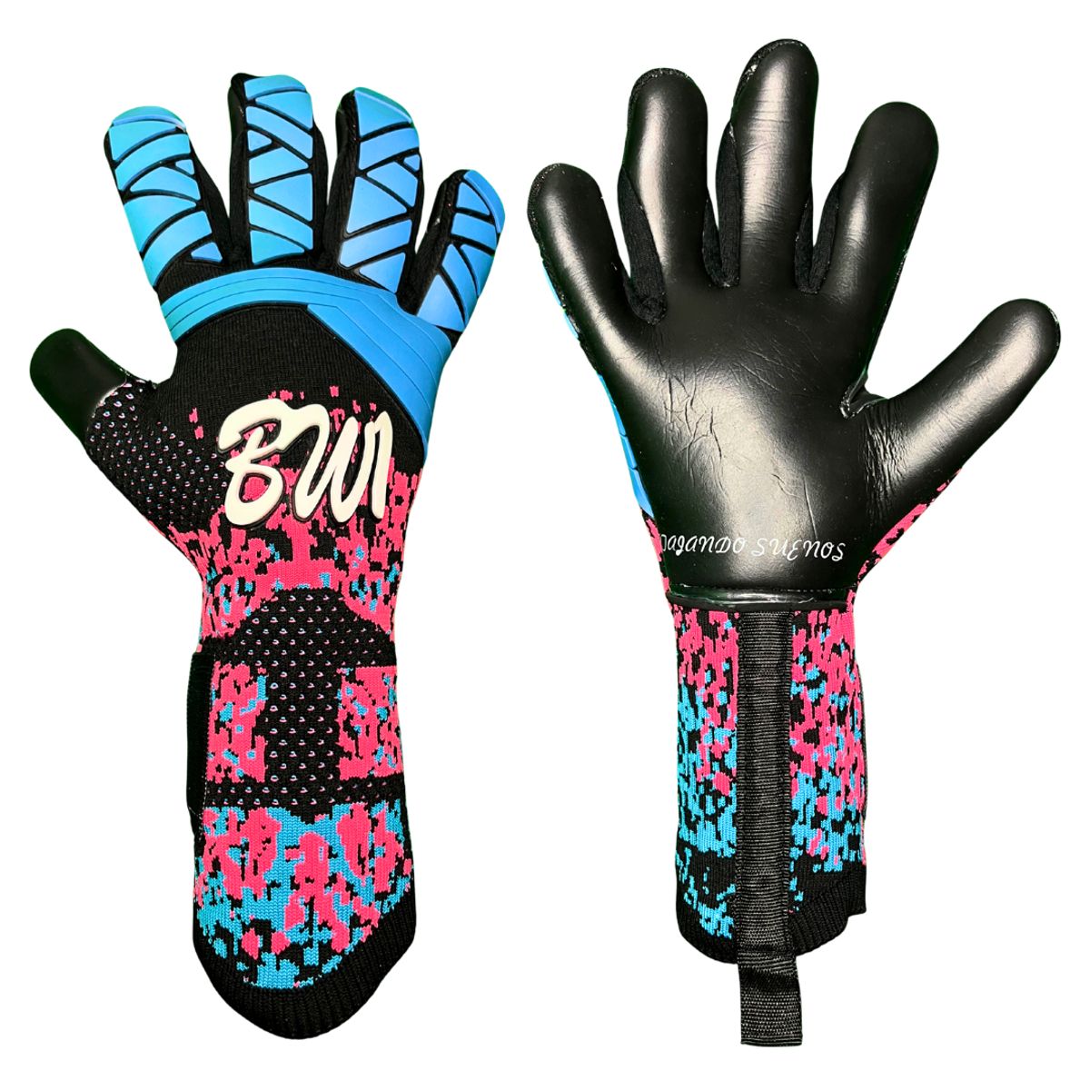 GENERICO - Guantes De Arquero Profesionales - Speed Knitted Up Pro - Bluwal1