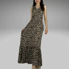 ARRAKASTA - Vestido elásticado animal print SM