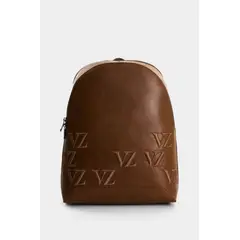 VELEZ - Vélez Mochila Cuero Hombre Ocean Monogram Miel