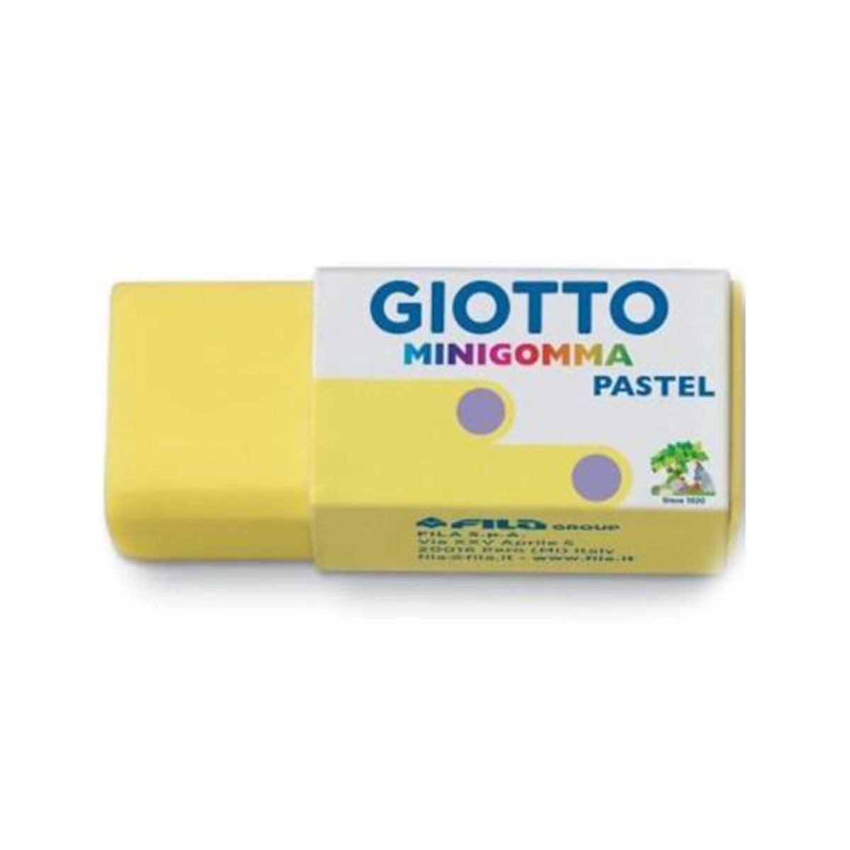 GIOTTO - Pote Mini Goma Giotto Color Pastel Escolar De 120 Unidades
