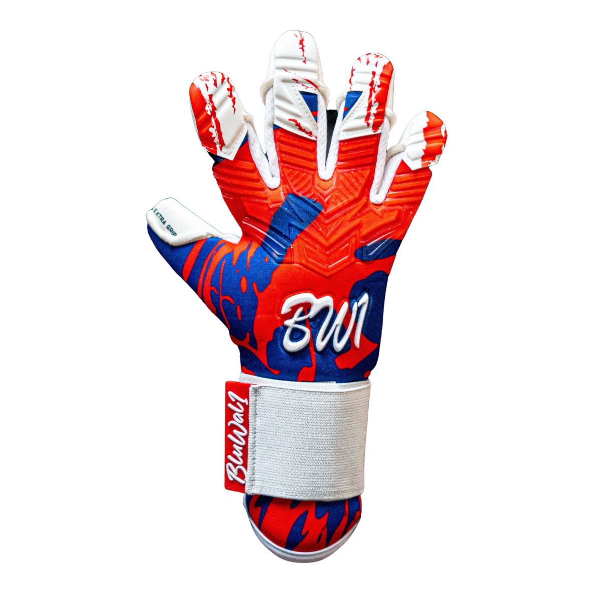 GENERICO - Guantes de Arquero Profesionales Niño Deluxe Edition 2025 Red & Blue Kids