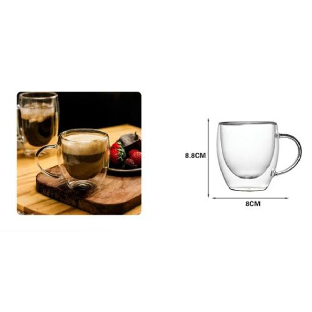 GENERICO - TAZA DE VIDRIO 250ML