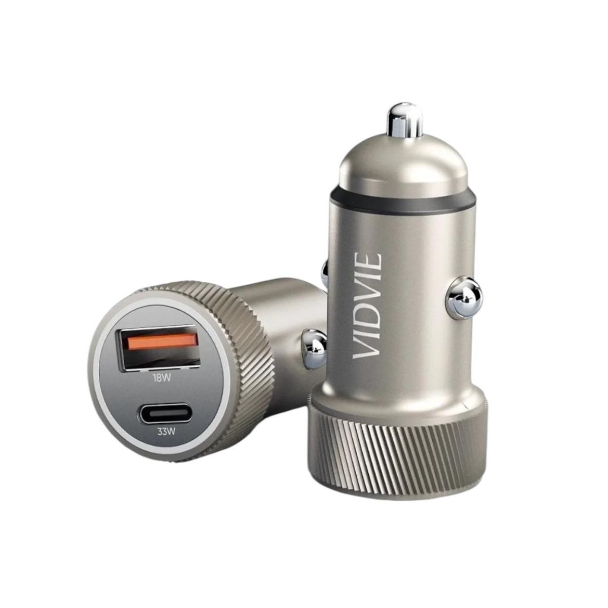 GENERICO - Cargador de Auto 33W USB + Tipo-C Carga Rápida con Cable Tipo-C