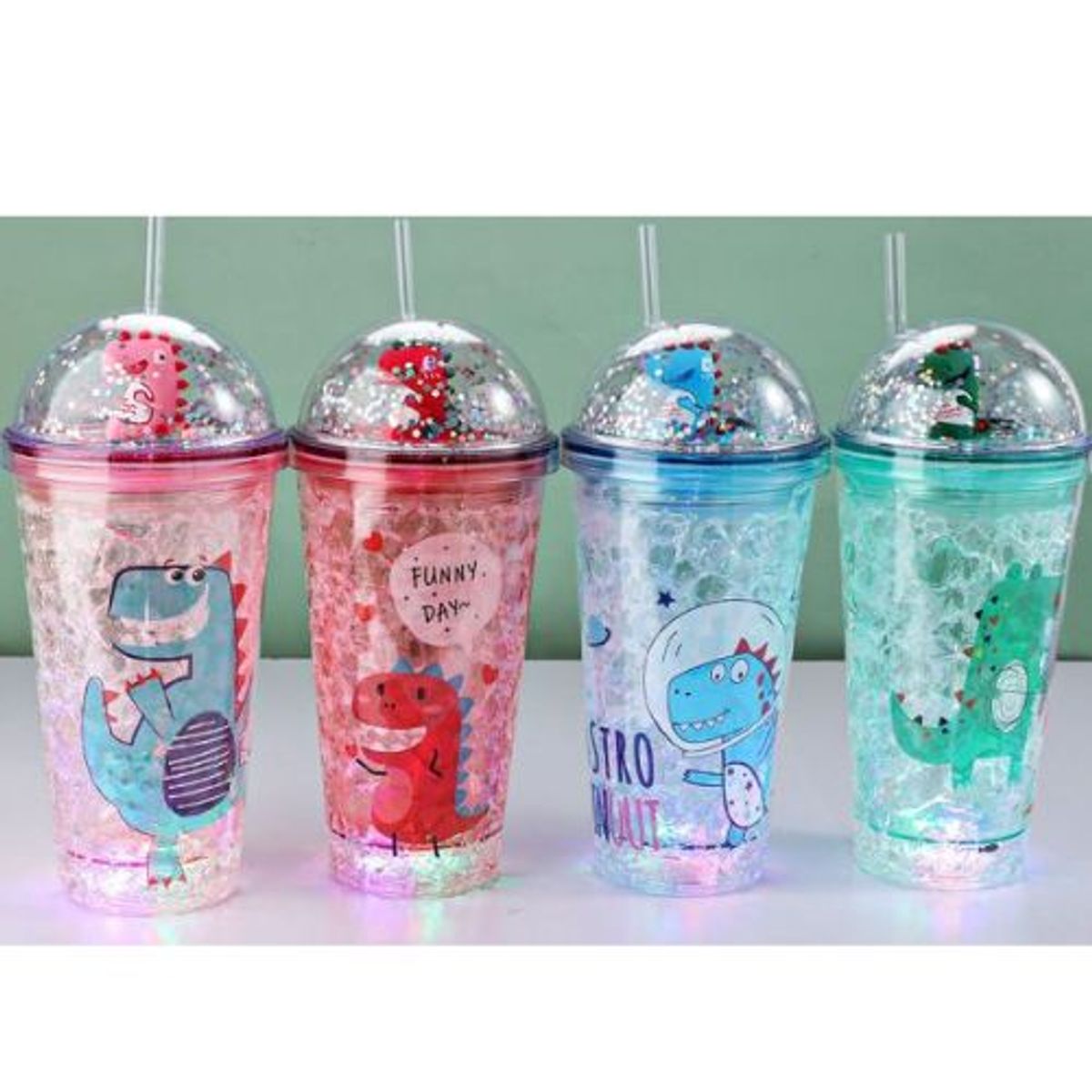 GENERICO - VASO DE PLÁSTICO DE DINOSAURIO 450ML