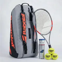 BABOLAT - PACK TENIS RAQUETA STRIKE 98 GEN4 GRIP 3 + BOLSO STRIKE RH6 + TARRO CHAMP