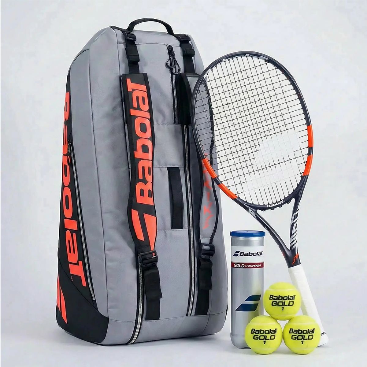 BABOLAT - PACK TENIS BABOLAT RAQUETA BOOST STRIKE / GRIP 3 + BOLSO STRIKE RH6 + TARRO CHAMP
