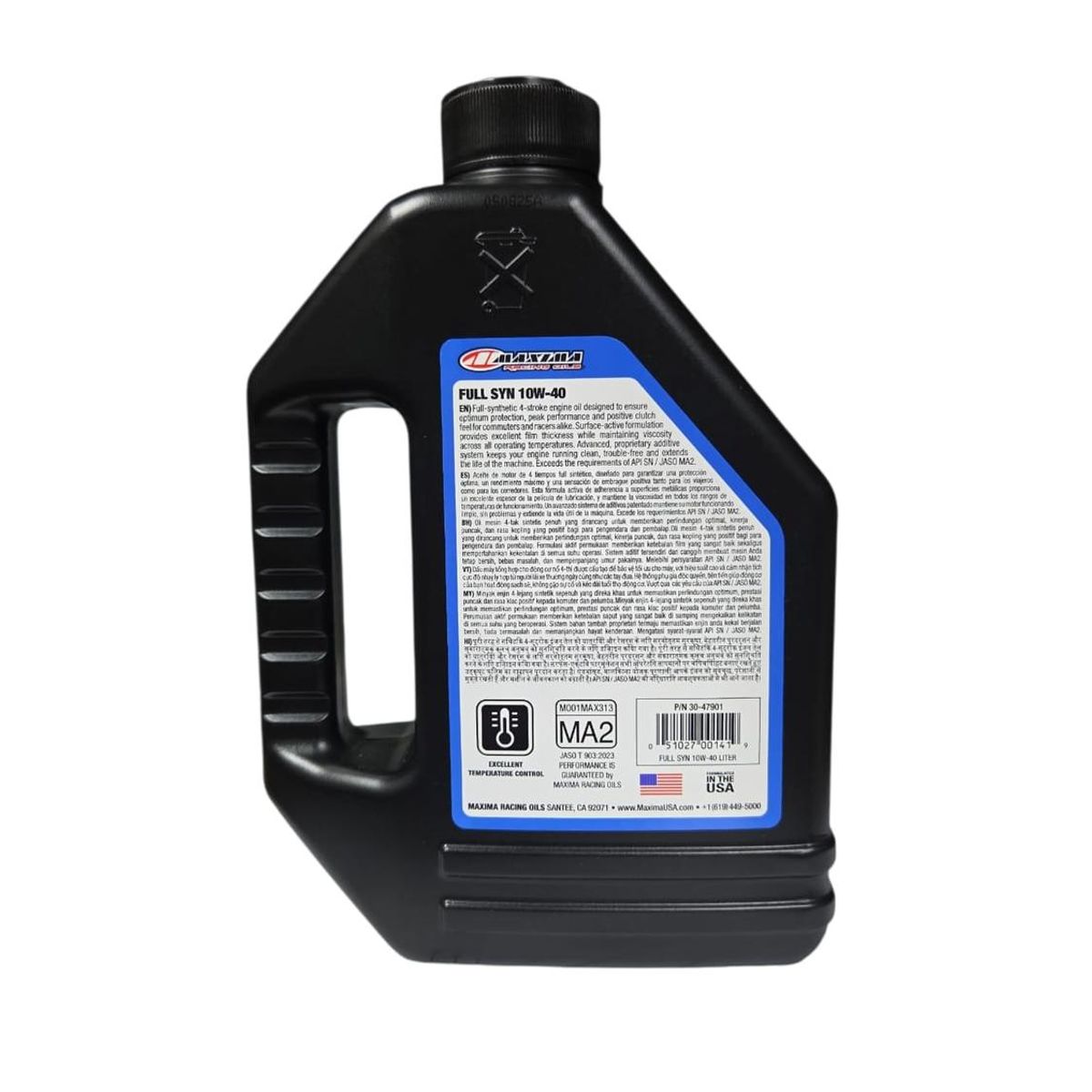 GENERICO - Aceite Maxima Racing Oils 10w40 Fullsyn Full Sintetico 4t