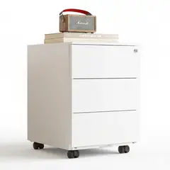 UPLIFT - Cajonera Móvil Metálica 3 Cajones con Llave